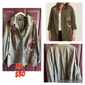 Military Embroidered Twill Jacket